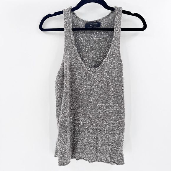 Rag & Bone Women's Grey Knit Tank Top Blouse Size Medium - Picture 1 of 5